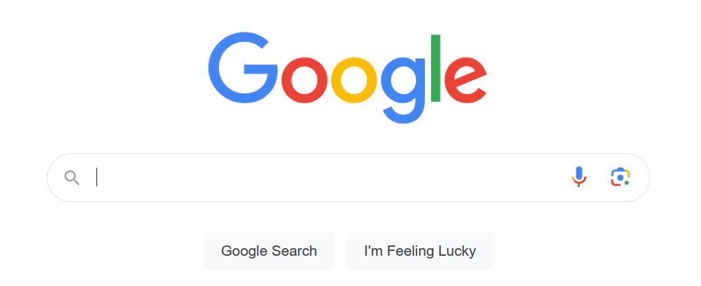 Billede af Google forsiden